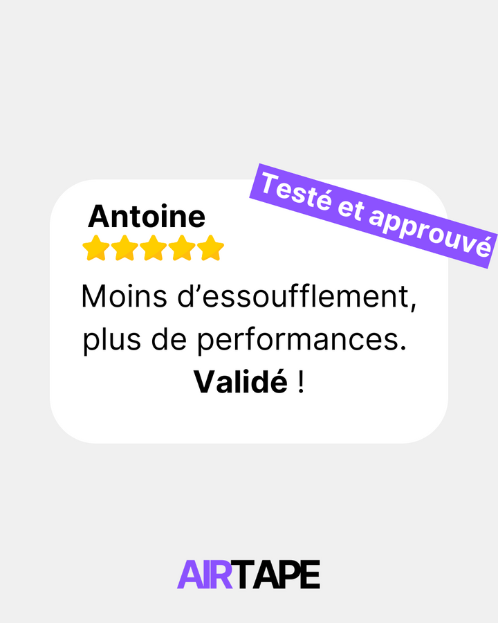 AIRTAPE – La bande nasale de performance