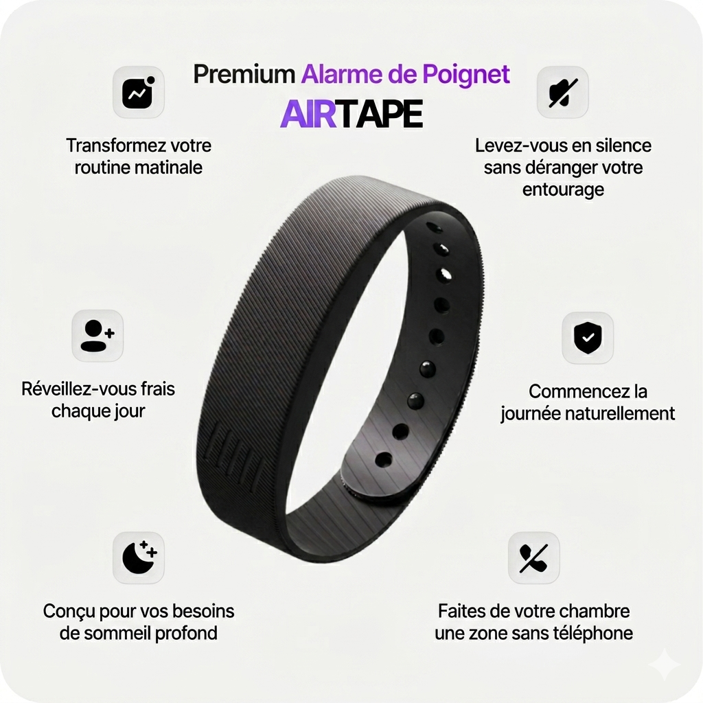 Bracelet Réveil Vibrant Intelligent