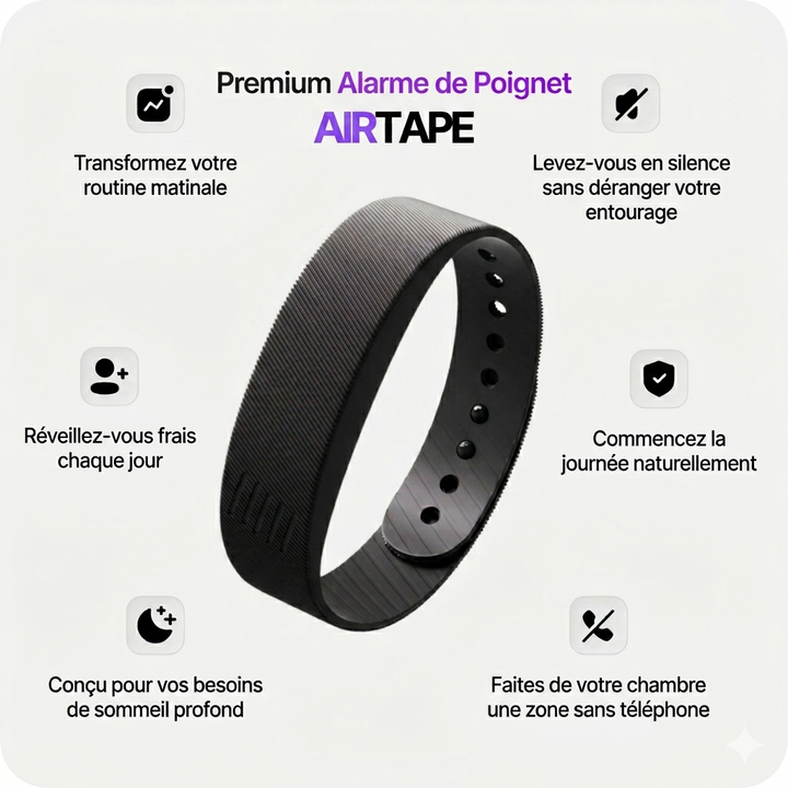 Bracelet Réveil Vibrant Intelligent