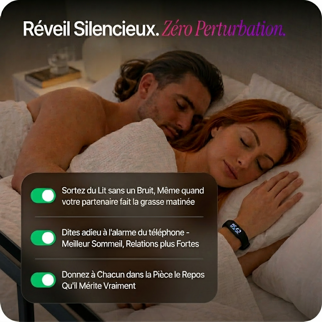 Bracelet Réveil Vibrant Intelligent
