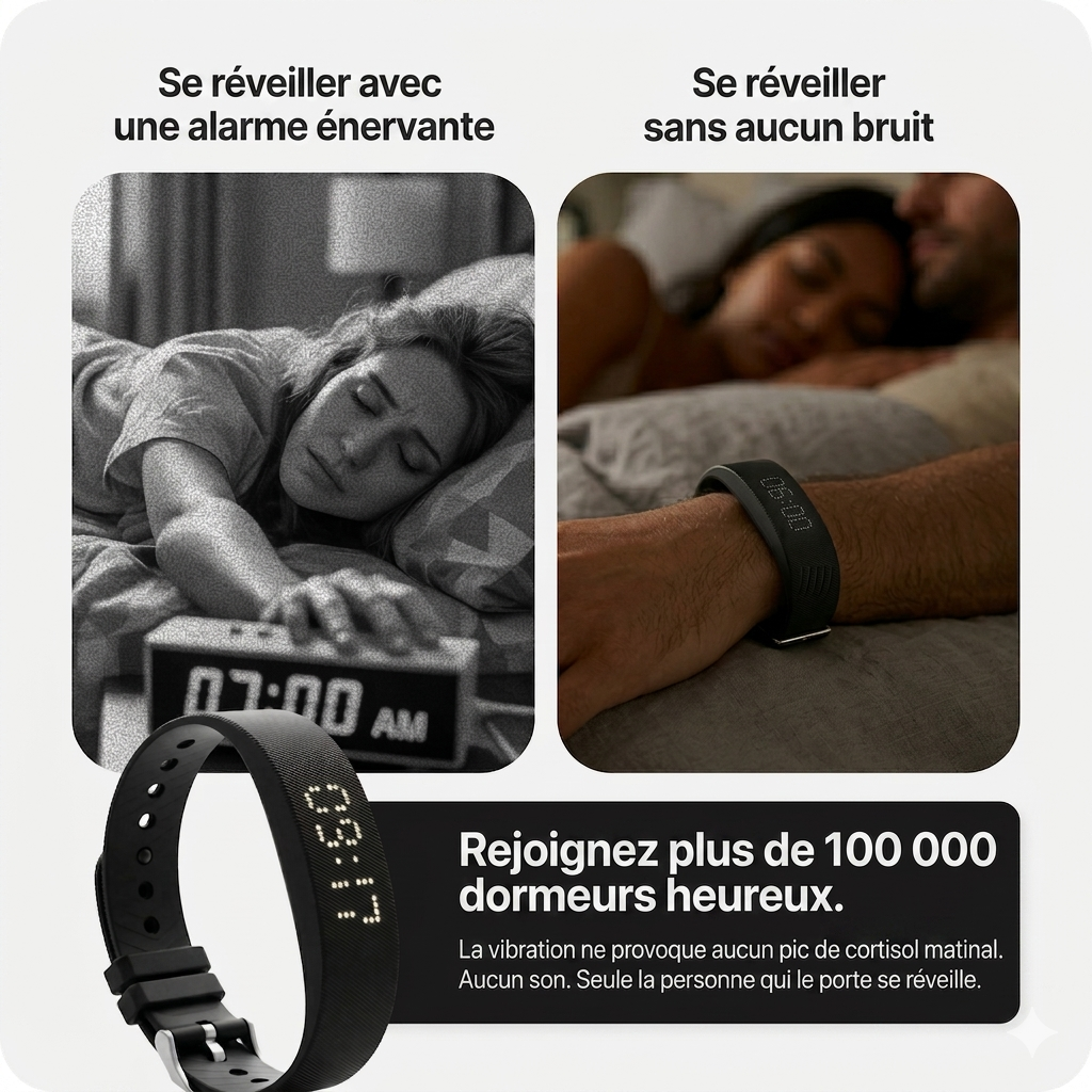 Bracelet Réveil Vibrant Intelligent